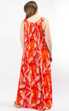 Rita Patterned Dress | Orange